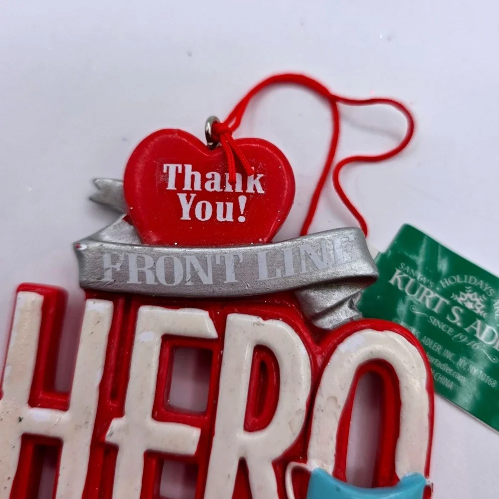 Kurt S.‎ Adler Frontline Hero Essential Worker Resin Christmas Ornament J8627